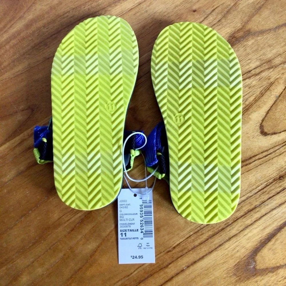 The Children's Place Multi-Color Adventure Sandals - Size 11